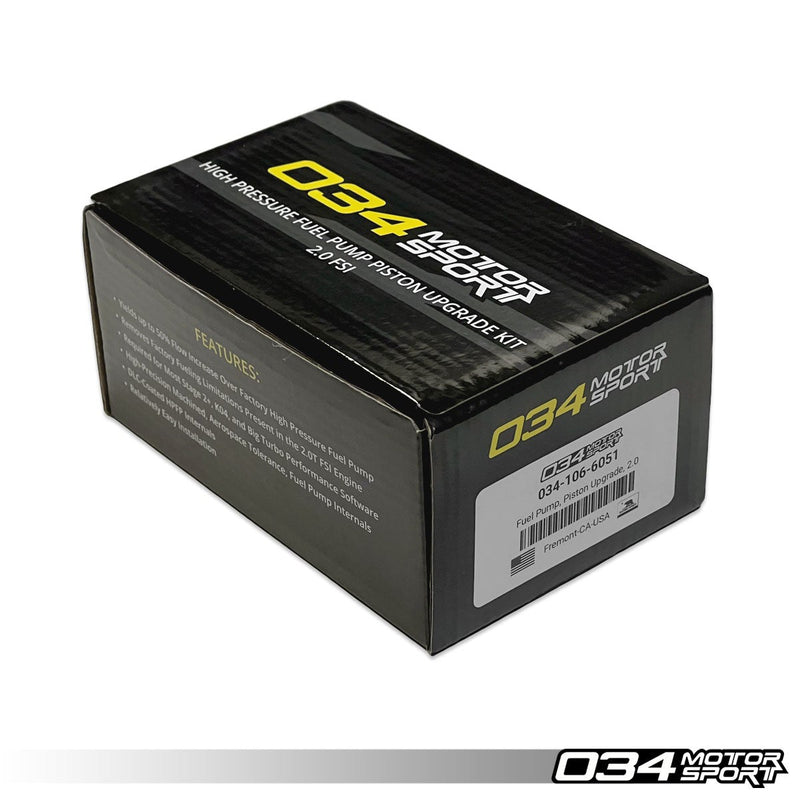 034MOTORSPORT HIGH PRESSURE FUEL PUMP PISTON UPGRADE KIT, 2.0T FSI