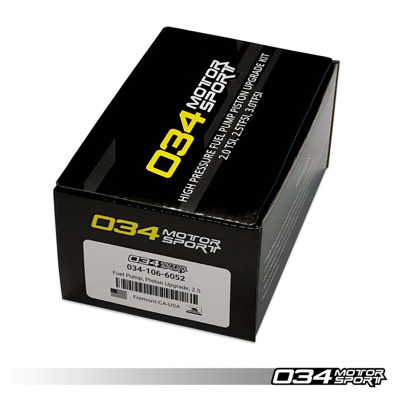 034MOTORSPORT HIGH PRESSURE FUEL PUMP PISTON UPGRADE KIT, 2.0TSI, 2.5TFSI, 3.0TFSI SUPERCHARGED