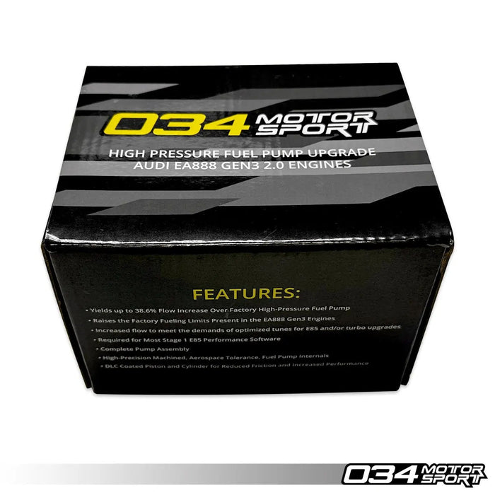 034Motorsport High Pressure Fuel Pump Upgrade, EA888 Gen 3 2.0T TSI Engines