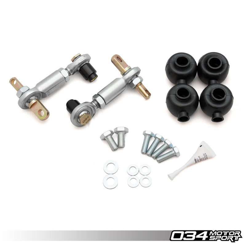 034 Motorsport Sway Bar End Links - Motorsport, Rear, Adjustable, B6/B7 Audi A4/S4/RS4