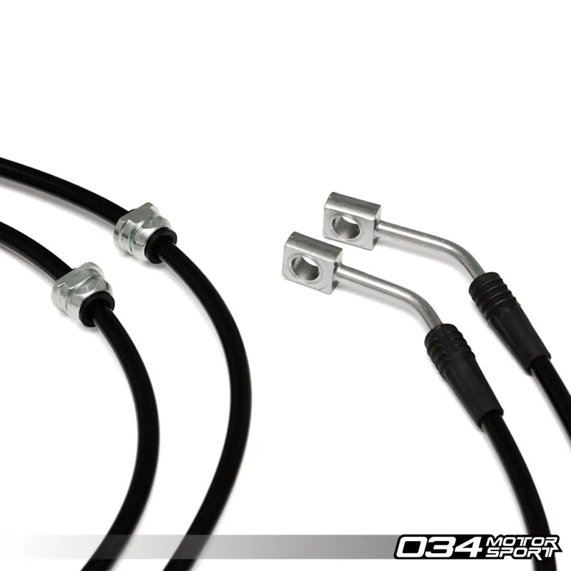 034Motorsport Stainless Steel Braided Brake Line Kit, Volkswagen & Audi MQB and MQB EVO AWD 2.0T (Performance Pack)