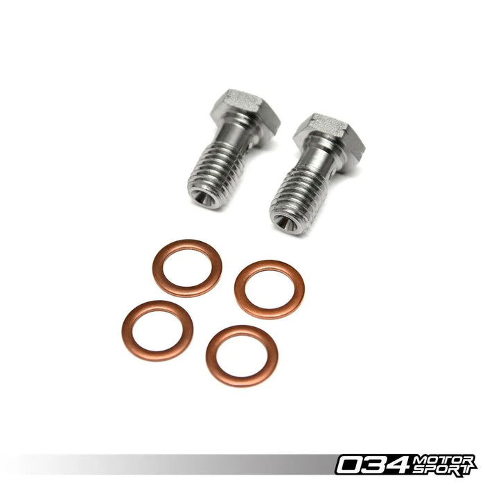 034Motorsport Stainless Steel Braided Brake Line Kit, Volkswagen & Audi MQB and MQB EVO AWD 2.0T (Performance Pack)