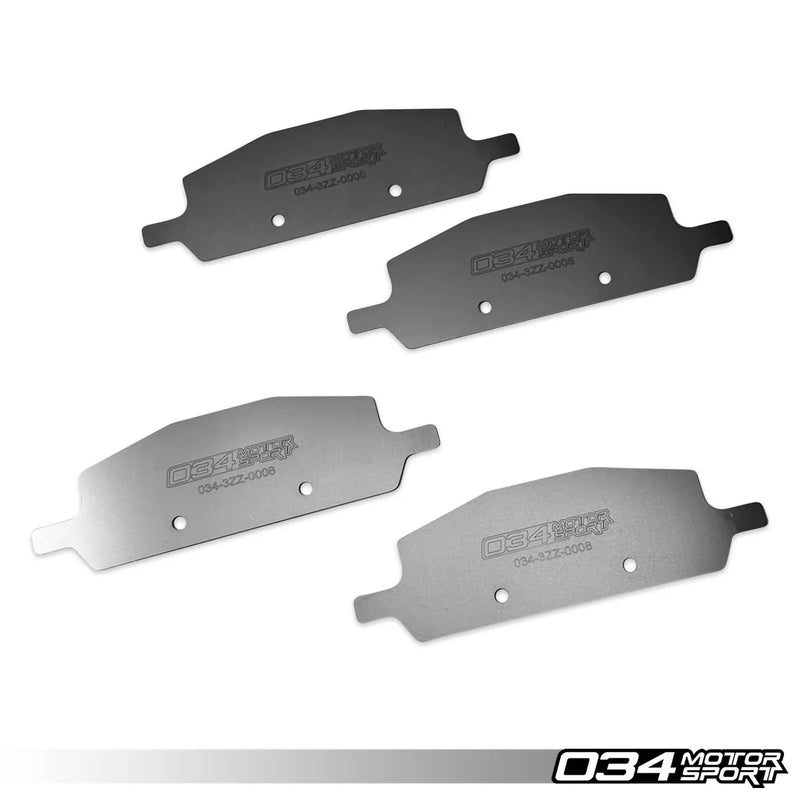 034Motorsport Titanium Brake Pad Shim Kit for B9/B9.5 Audi S4/S5/SQ5/RS5