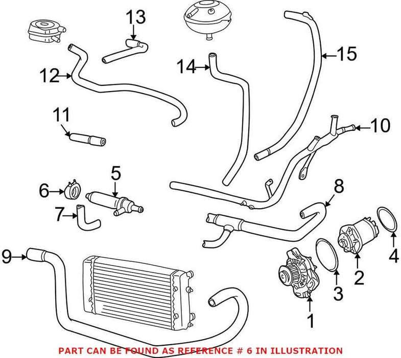 Genuine VW/Audi VW Auxiliary Water Pump Mount 035959209F