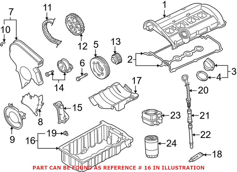 Genuine VW/Audi Engine Oil Pan 038103603M – Genuine VW/Genuine VW/Audi