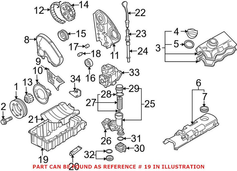 VW Engine Oil Pan 038103603N