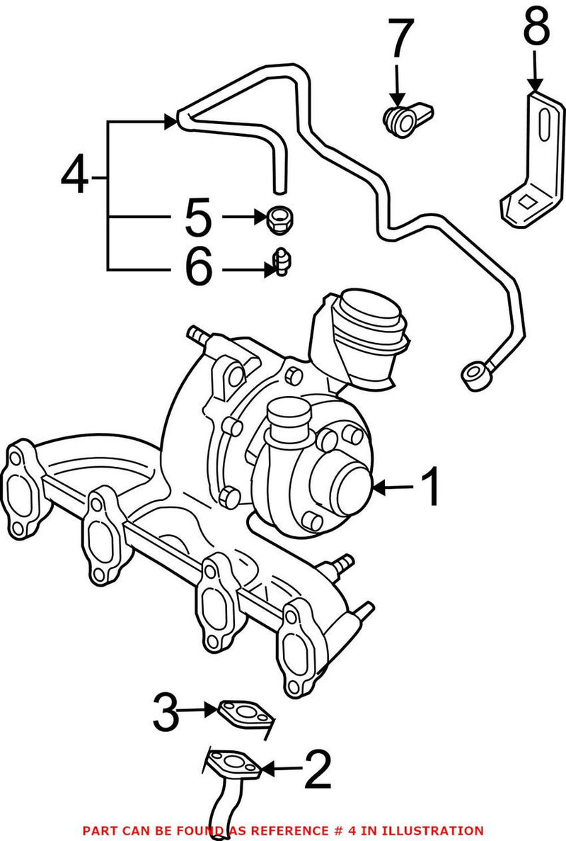 VW Oil Pipe 038145771AH