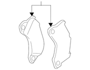 Genuine Porsche parts diagram