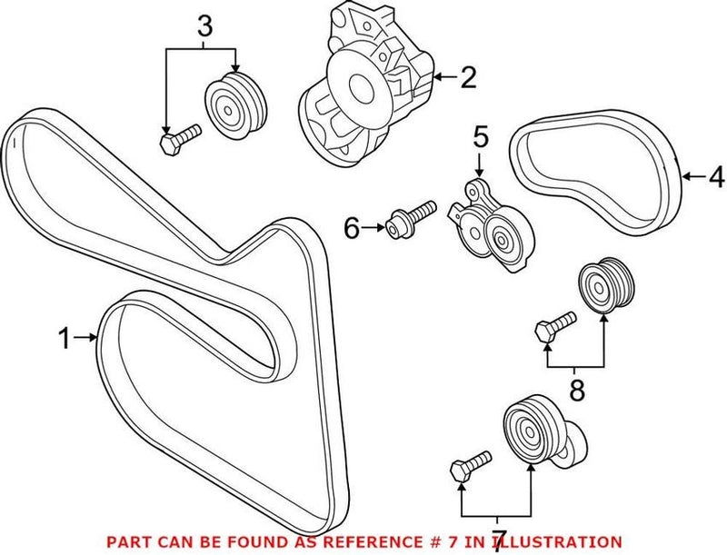 VW Serpentine Belt Tensioner 03C145299AF