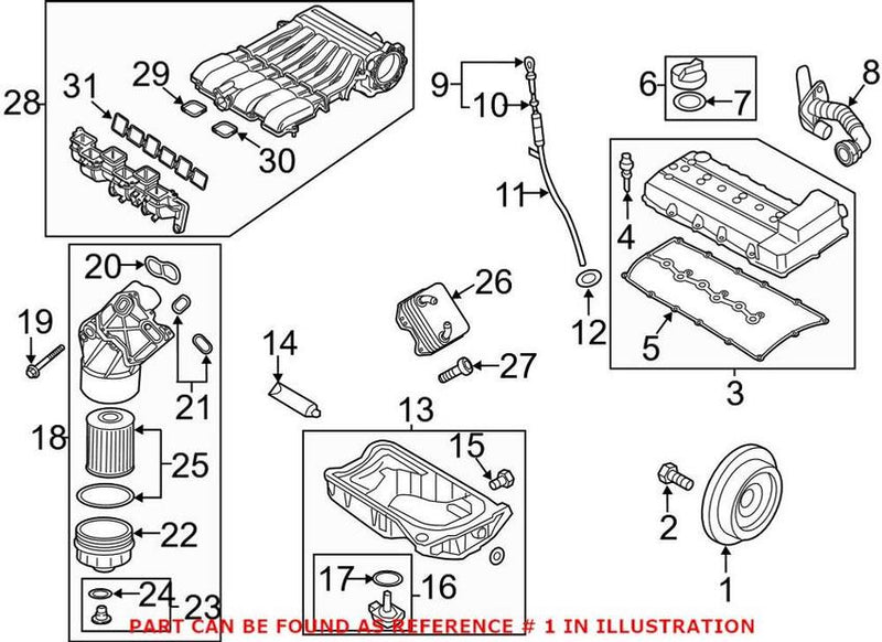 VW Engine Crankshaft Pulley 03H105243P – Genuine VW/Audi