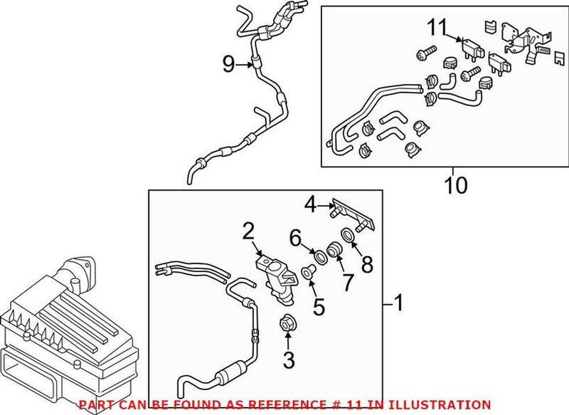 VW Exhaust Gas Differential Pressure Sensor 03L906051B
