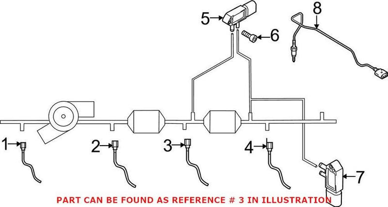 VW Exhaust Gas Temperature (EGT) Sensor 03L906088EF