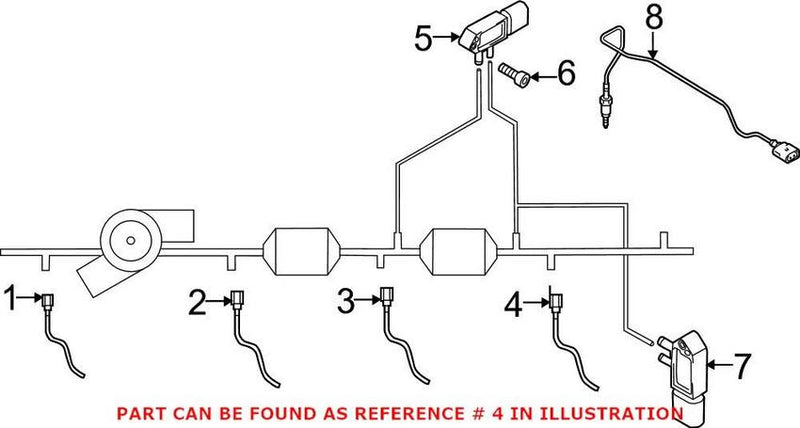 VW Exhaust Gas Temperature (EGT) Sensor 03L906088ES