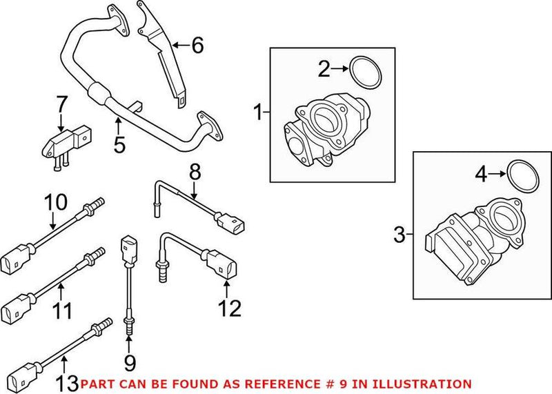 VW Exhaust Gas Temperature Sensor (After Diesel Filter) 03L906088EG