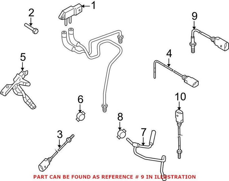 VW Exhaust Gas Temperature (EGT) Sensor 03L906088J