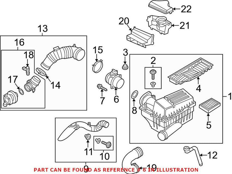 Genuine VW/Audi Mass Air Flow Sensor 03L906461A – Genuine VW/Genuine VW/Audi