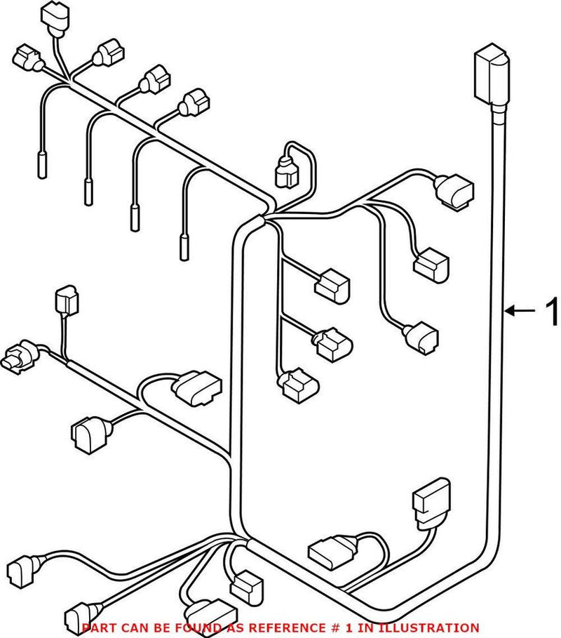 VW Engine Wiring Harness 03L971627AJ – Genuine VW/Audi