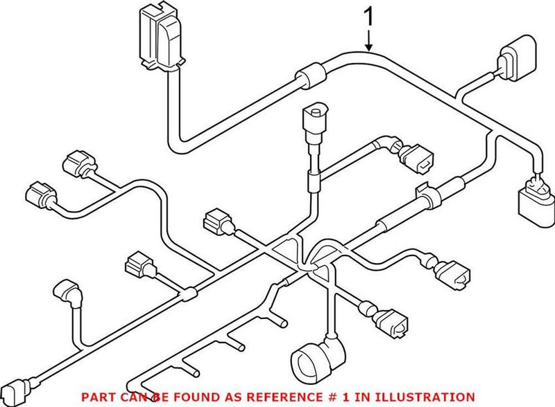 VW Engine Wiring Harness 03L972619AM – Genuine VW/Audi