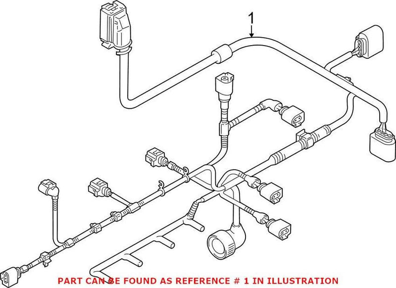 VW Engine Wiring Harness 03L972619L – Genuine VW/Audi