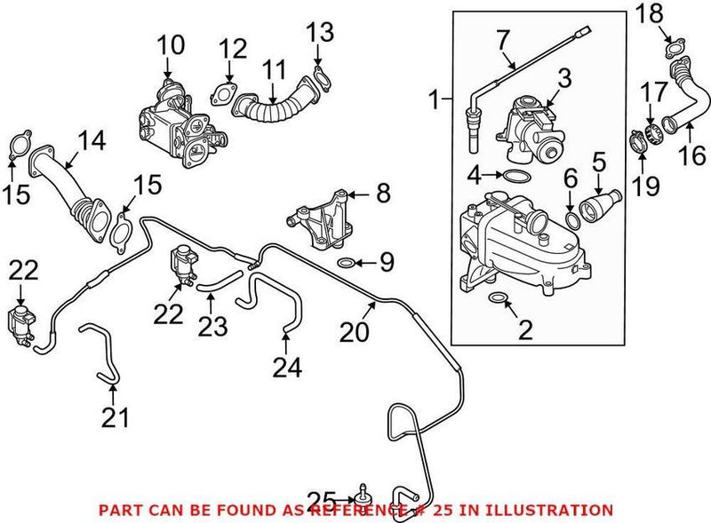 Genuine VW/Audi VW Vacuum Check Valve 046905291A