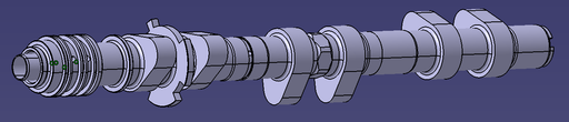 Schrick 296° Exhaust Camshaft - Porsche 997 GT3 left Left Bank (0487A1961-L1)