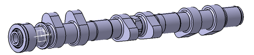 Schrick 280° Exhaust Camshaft - Porsche 997 GT3 right Right Bank (0487A1801-R0)