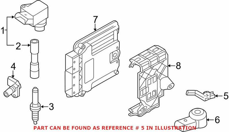 Genuine VW/Audi VW Engine Crankshaft Position Sensor 04C906433