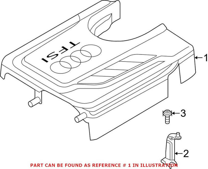 VW Engine Cover 04E103925F – Genuine VW/Audi