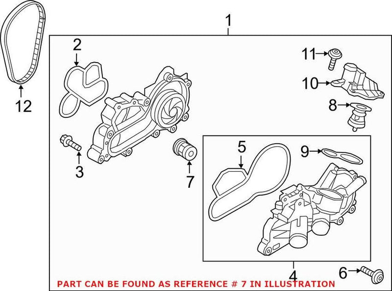 VW Engine Coolant Thermostat