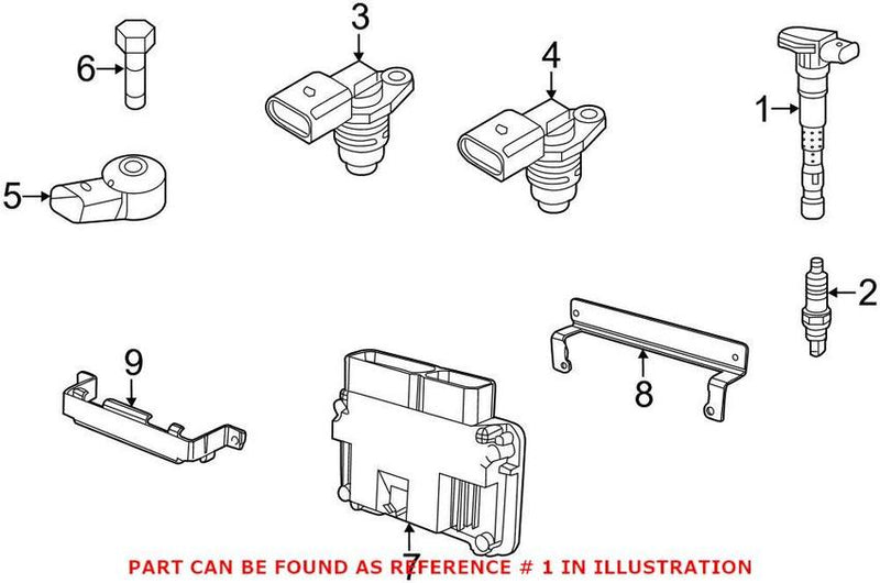 VW Direct Ignition Coil 04E905110K