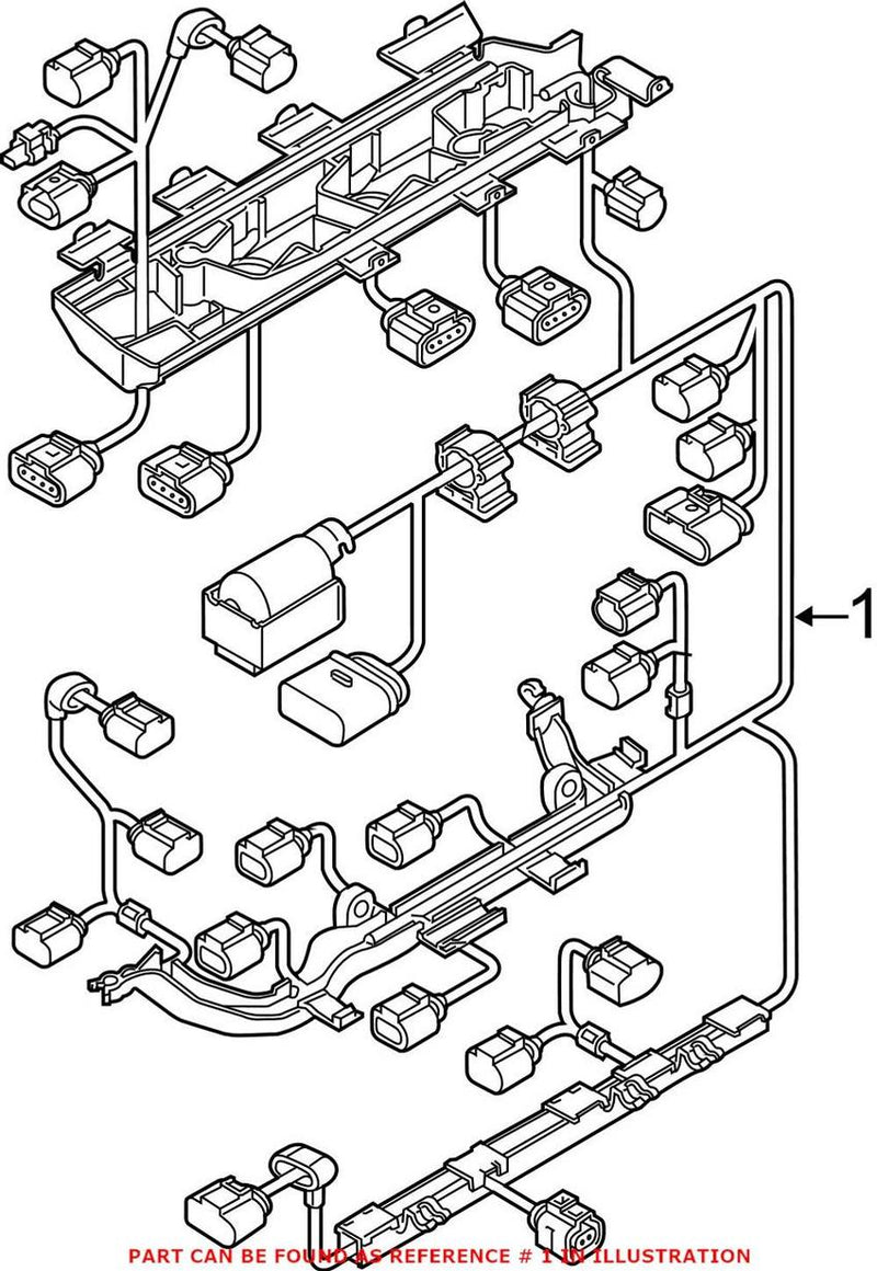 VW Engine Wiring Harness 04E971627CA – Genuine VW/Audi