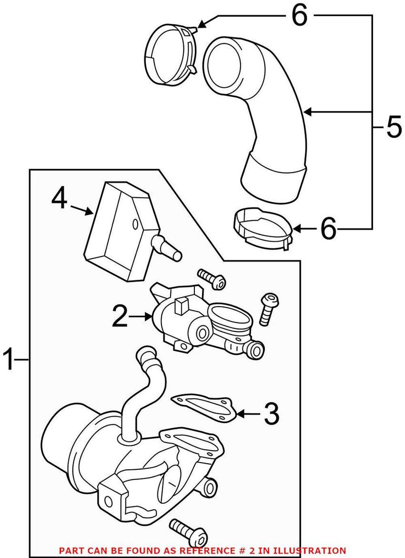 VW EGR Valve 04L131501D