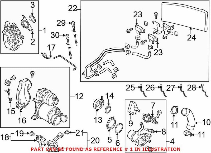 Genuine VW/Audi EGR Valve 04L131501S