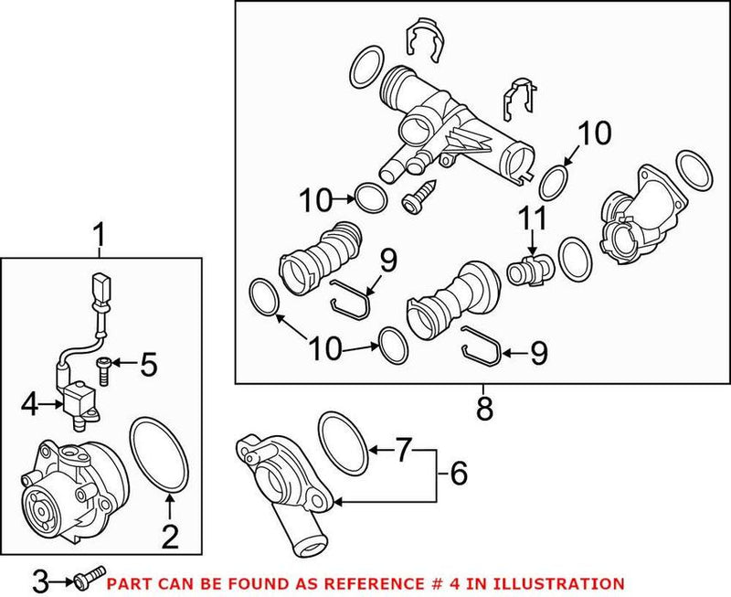 VW HVAC Heater Control Valve Solenoid 04L907284 – Genuine VW/Audi