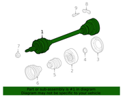 Genuine Porsche parts diagram
