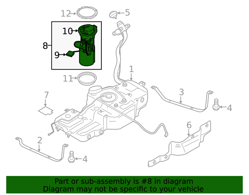 Genuine Porsche parts diagram