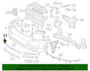 Genuine Porsche parts diagram