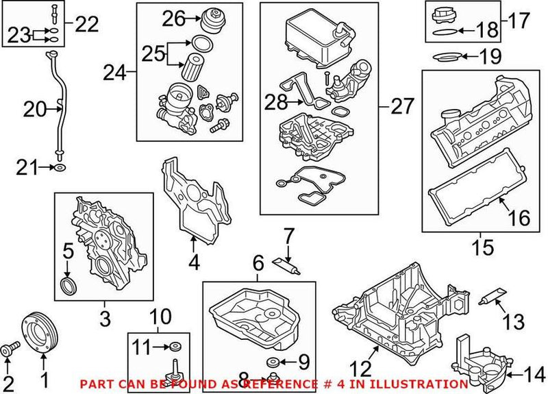 Engine Timing Cover Gasket – Lower