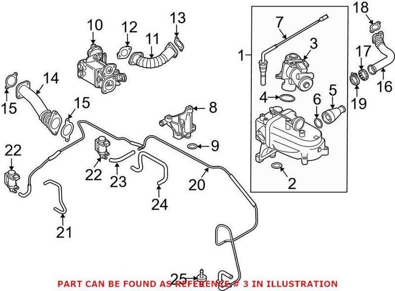 Genuine VW/Audi VW EGR Valve 059131502G