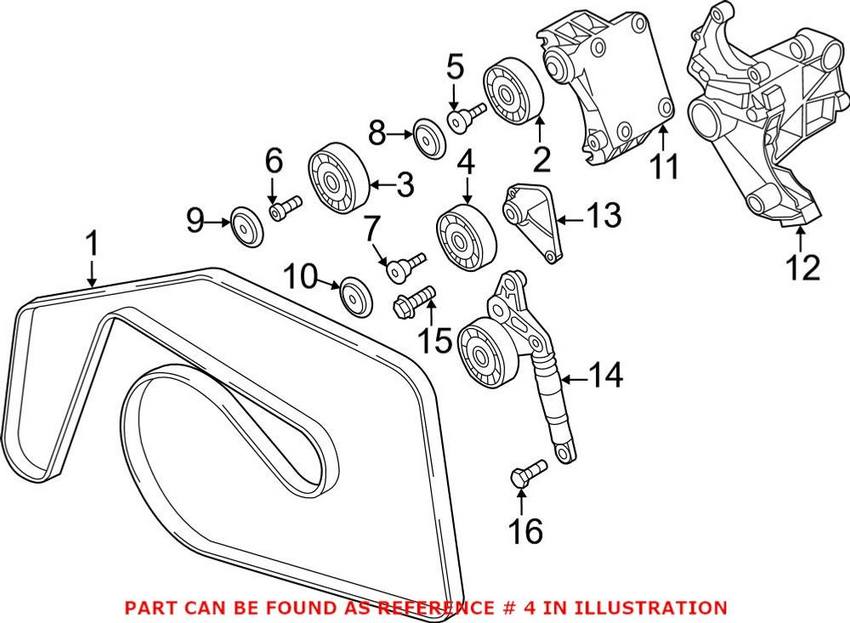 Genuine VW/Audi Accessory Drive Belt Idler Pulley 059903341H – Genuine VW/Genuine VW/Audi