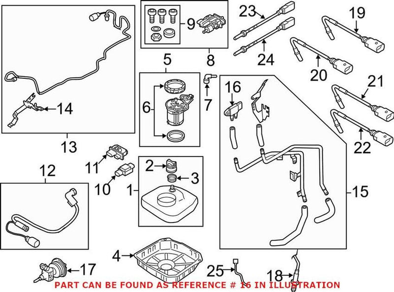 VW Diesel Exhaust Fluid (DEF) Pressure Sensor 059906051A