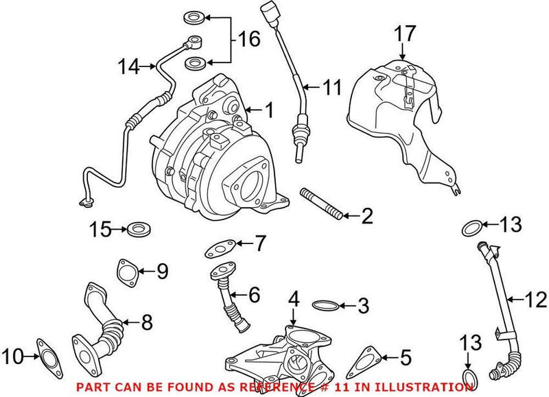 VW Exhaust Gas Temperature (EGT) Sensor 059906088A