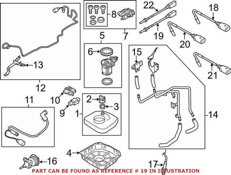 VW Exhaust Gas Temperature (EGT) Sensor 059906088BE