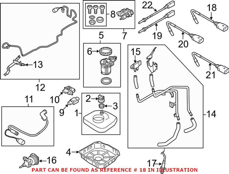 VW Exhaust Gas Temperature (EGT) Sensor 059906088BF