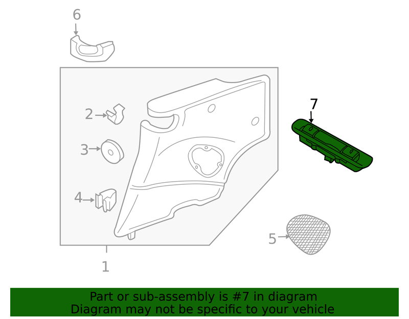 Genuine Porsche parts diagram