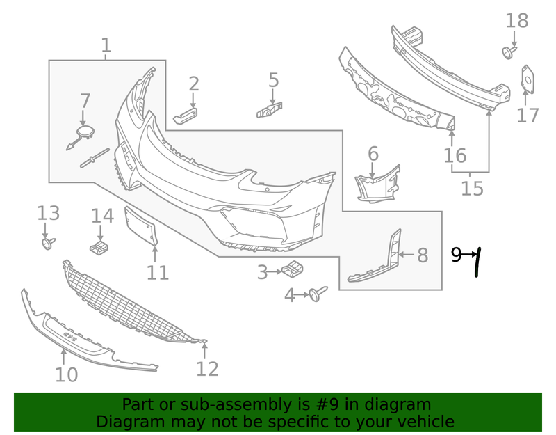 Part can be found as reference #9 in illustration