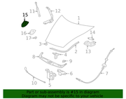 Genuine Porsche parts diagram