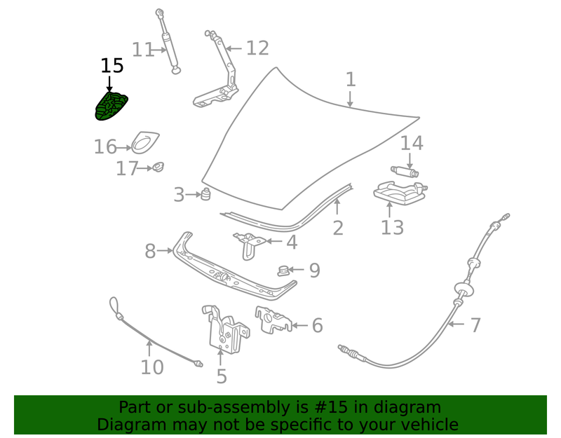Genuine Porsche parts diagram