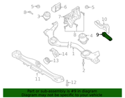Genuine Porsche parts diagram