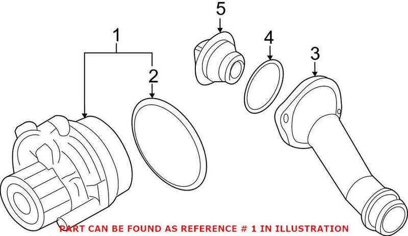 VW Engine Water Pump 06A121012E